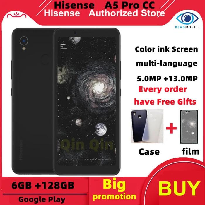 Hisense A5 Pro CC128GB (Color E-ink スマホ) 【公式通販】