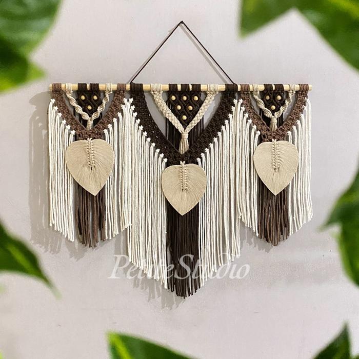 Gambar (120cm) Macrame wall hanging home decor wall decor dekorasi rumah - F dari Oceana Home Decor undefined Tokopedia