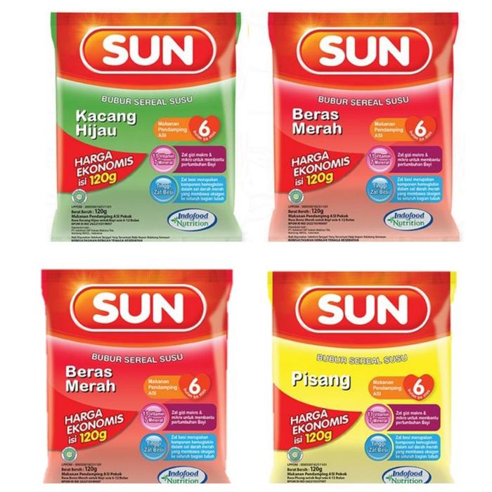 Gambar (Lnbh) Sun Bubur Ekonomis 120Gr//Bubur Bayi 6+ H dari Leanbh undefined Tokopedia
