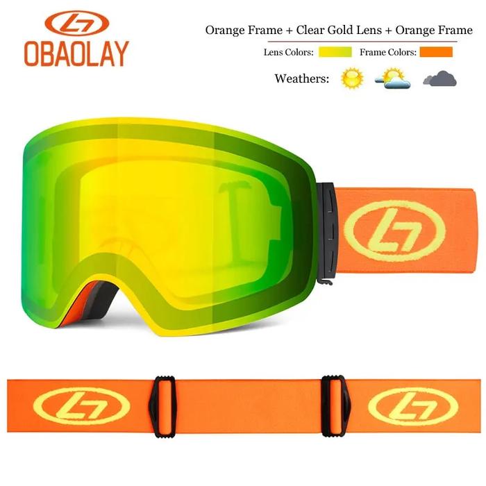 Gambar Big Frame Uv400 Double Layer Ski Goggles Polarized Lens Skiing An dari Totoro Starr undefined Tokopedia