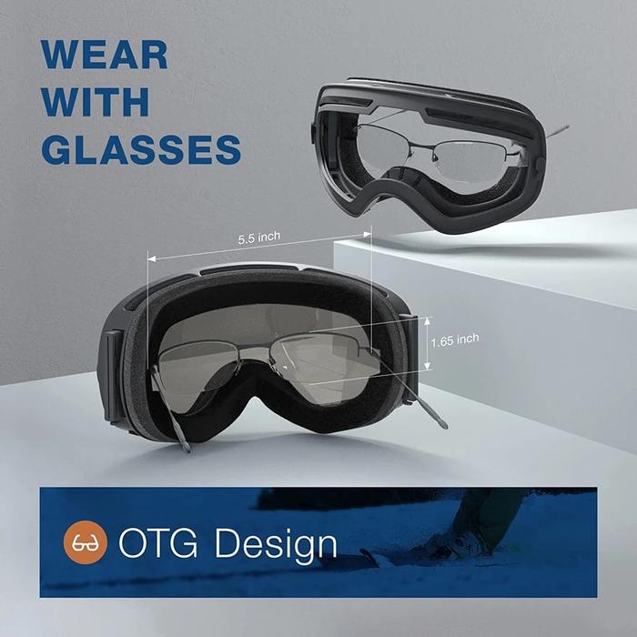 Gambar Phmax Ski Goggles Double Layers Uv400 Antifog Ski Glasses Skiing dari Totoro Starr undefined Tokopedia