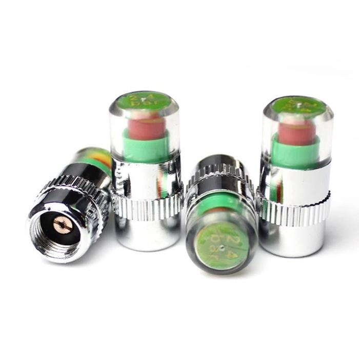 Gambar Tutup Pentil Ban Mobil Motor Indicator Tekanan Angin Mobil Motor - 4PCS dari AllDayStar undefined Tokopedia
