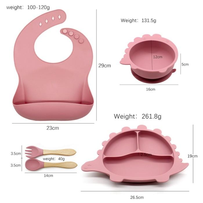 Gambar Promo Terlaris Set Peralatan Makan Bayi Feeding Set Silikon Tempat dari arjunsell undefined Tokopedia