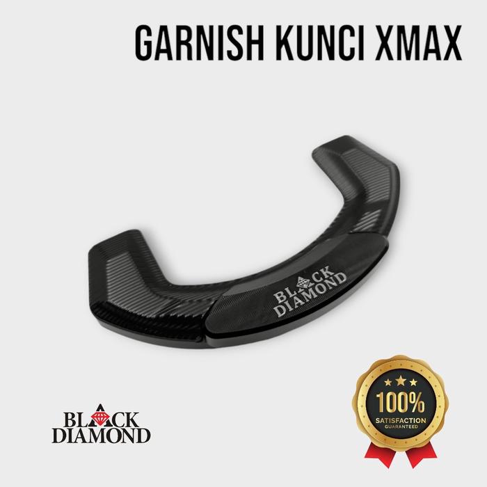 Gambar Garnish Tutup Kunci New XMAX Connected 2023-2024 Black Diamond - Hitam dari PJT Motorsport undefined Tokopedia