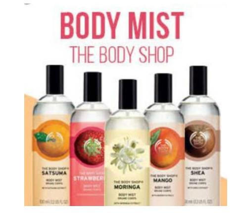 Jual The Body Shop Body Mist Best Seller Series vanilla Diskon
