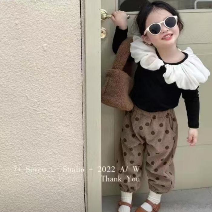 Gambar KF CAT Baju Anak Perempuan Lengan Panjang Atasan Model Polos Katun dari columbus--shop undefined Tokopedia