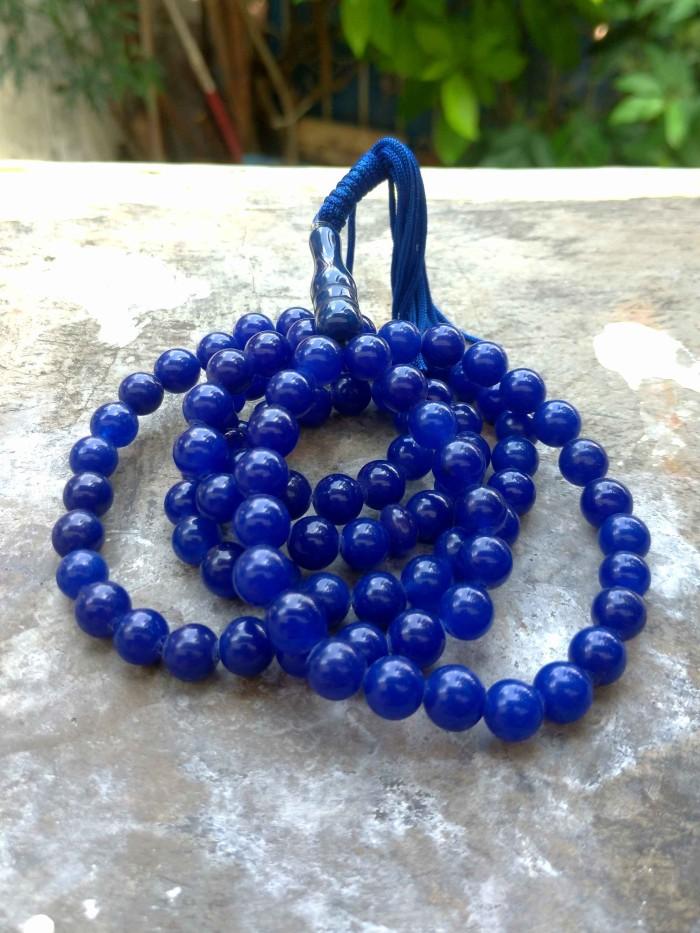 Gambar NEW KALUNG TASBIH BATU GIOK BIRU MIZONE (ADA 99 BUTIR) HAPPY dari pinkies42 undefined Tokopedia