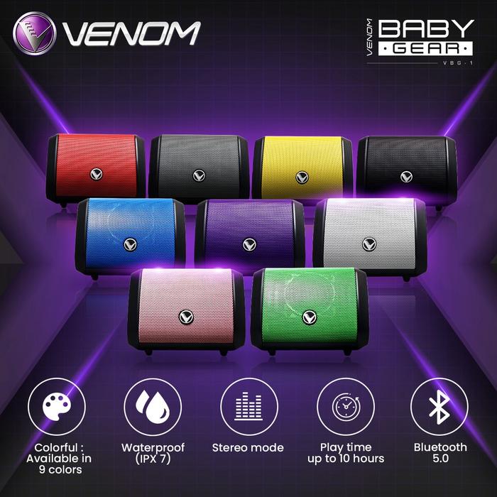 Gambar Venom Baby Gear VBG 1 Speaker Bluetooth Portable with Stereo Mode dari FidyaKurniaHestiti38 undefined Tokopedia