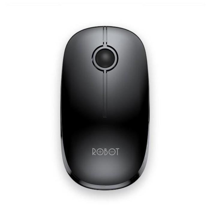 Gambar Mouse Wireless Robot M330 Stylish Silent Click - Hitam dari Xen Comp undefined Tokopedia