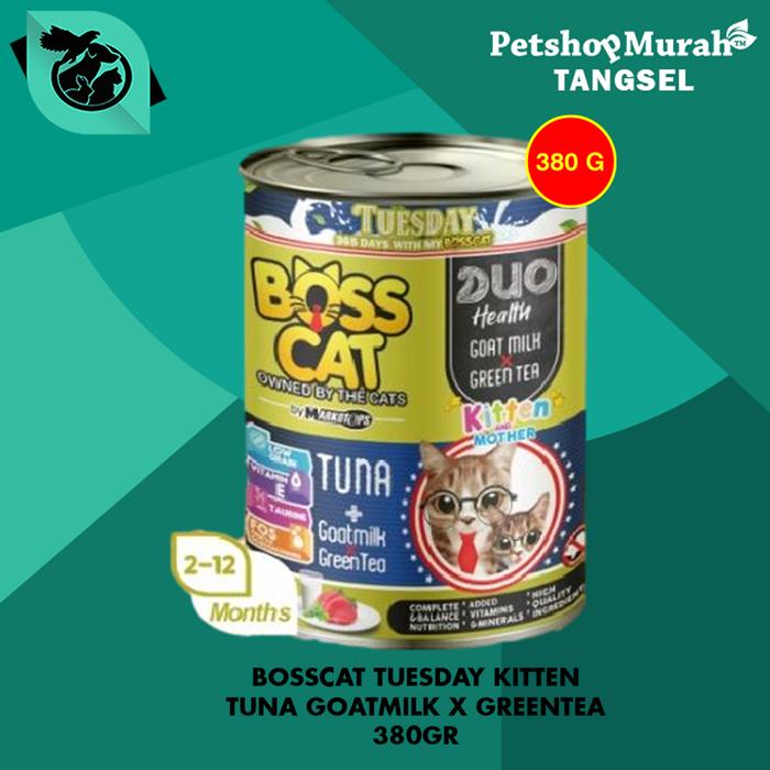 Gambar Makanan Kucing Basah Boss Cat Wet Food Kaleng 380 Gram - KIT TUNA dari Petshop Murah Tangsel undefined Tokopedia