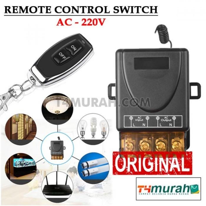 Gambar NEW RC Remote Control Switch Relay AC 220V RF 433Mhz Original - AC 22OV dari Icom Pedia undefined Tokopedia