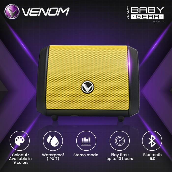 Gambar DISKON VENOM BABY GEAR VBG 1 SPEAKER BLUETOOTH PORTABLE WITH STEREO - Kuning dari Lylypo undefined Tokopedia