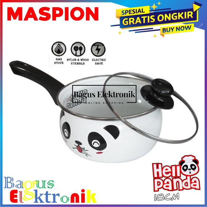 Gambar Maspion Panci Enamel Hello Panda 18 Cm | Maspion Panci Enamel Maspion dari ROJAce undefined Tokopedia