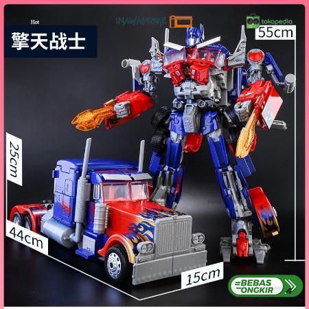 Gambar Mainan Robot Transformers Super Jumbo Optimus Prime Bumblebee 55CM - optimus prime dari INAWASTORE undefined Tokopedia