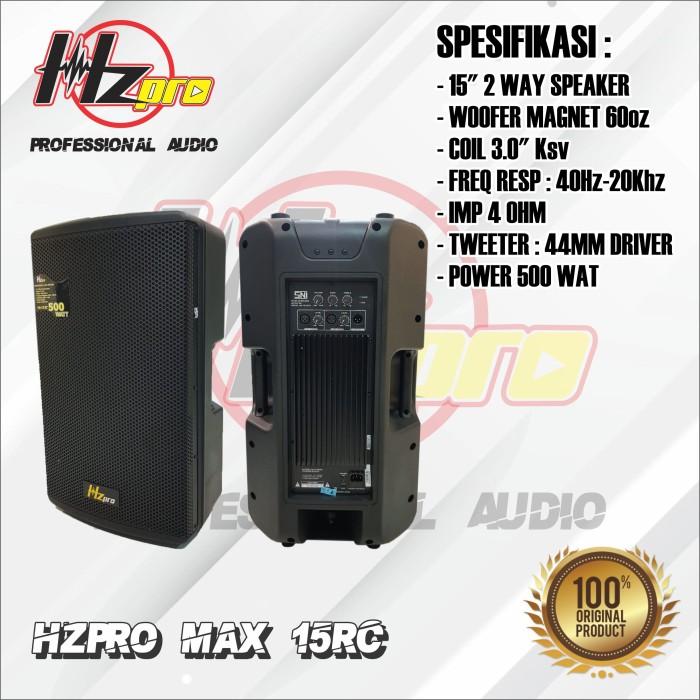 Gambar SPEAKER AKTIF HZPRO MAX 15 RC ORIGINAL! dari Musik Sound System undefined Tokopedia