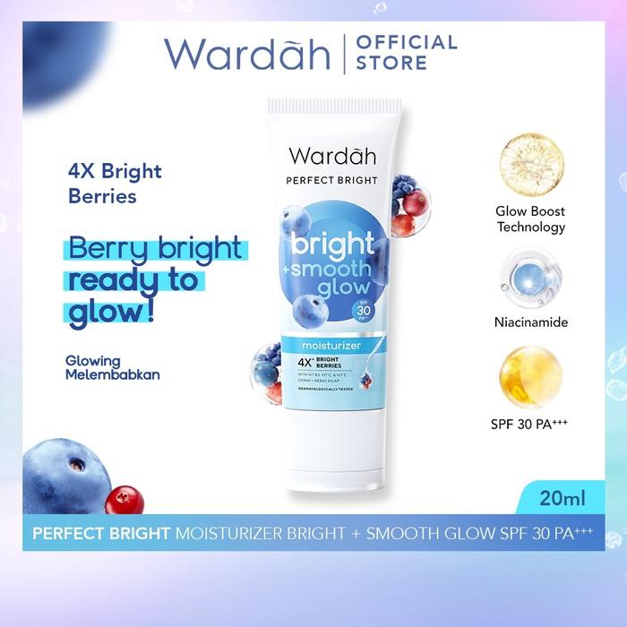 Gambar Wardah Perfect Bright Moisturizer Series 20ml - Pelembab Wajah - + Smooth Glow dari kimkosmetik undefined Tokopedia