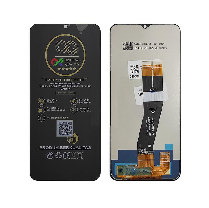 Gambar LCD SAMSUNG A02S A027 / SAMSUNG A03S A037 /  SAMSUNG A04E OG SUPER - Black, SAMSUNG A02S dari PELABUHAN SPAREPART undefined Tokopedia
