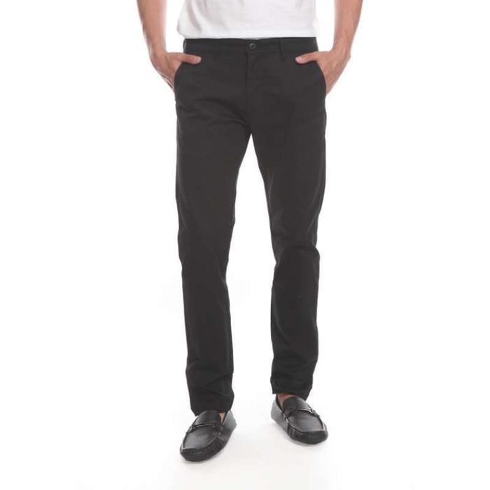 Gambar Manzone Celana Panjang Pria Chinos Slim Fit Roku - Black - 30 dari Salezone Official undefined Tokopedia