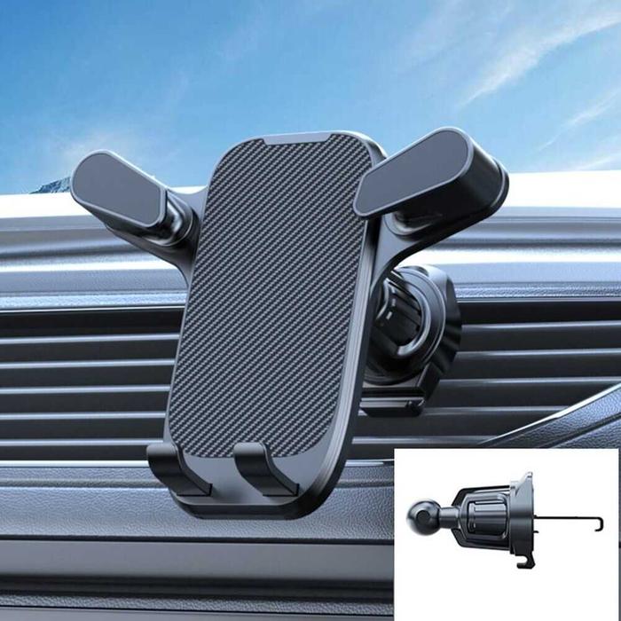 Gambar Holder HP Air Smartphone Vent Dashboard Mobil Adjustable - Hitam dari Primajaya Official undefined Tokopedia