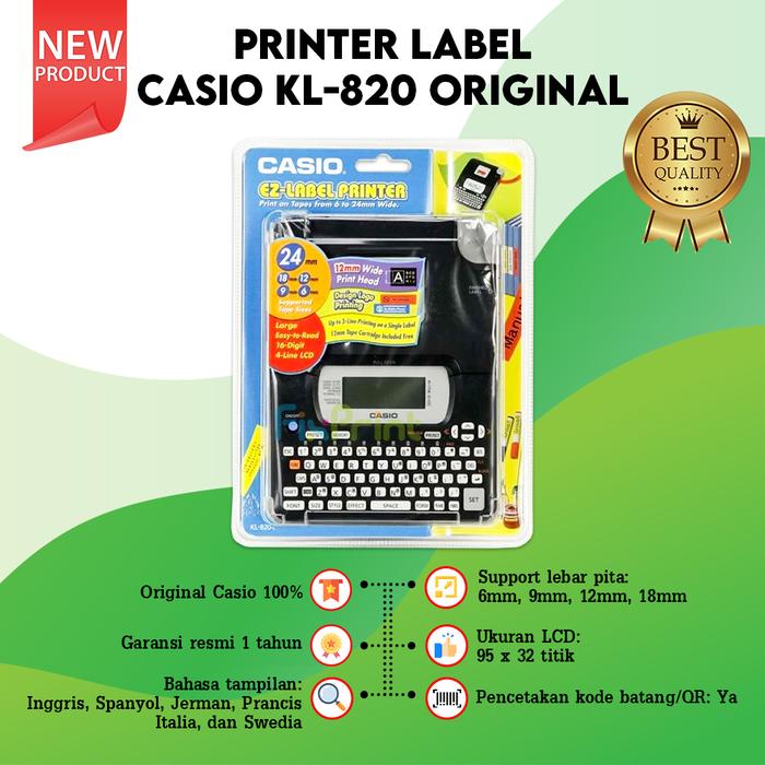 Kl 820 Label Casio Sticker Printer Kl 820 Casio Kl 780 Label