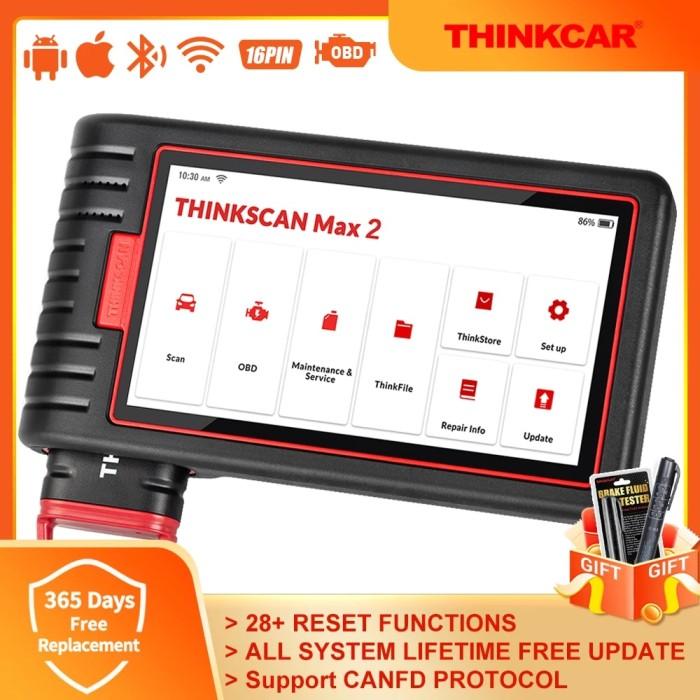 Gambar Thinkcar ThinkScan Max 2 Automotive Diagnostic Tool OBD2 Scanner dari Jemima Market undefined Tokopedia