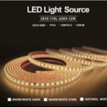 Gambar LED Strip / LED Pita 220V Dimmable 110 LED/Meter 12Watt/Meter - 3000K / WW dari Gallery Lampu undefined Tokopedia