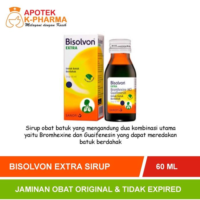Gambar ready Bisolvon Extra Sirup Isi 60ml Obat Original dari warung jantankelas undefined Tokopedia
