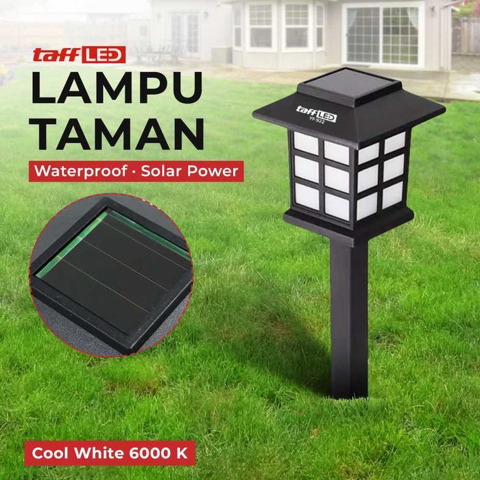 Gambar Lampu Hias Taman Kebun Rumah Tancap Waterproof LED Solar Power - Hitam dari Primajaya Official undefined Tokopedia
