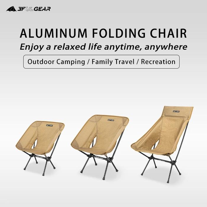Gambar 3F Ul Gear Outdoor Folding Aluminum Chair Leisure Portable dari Acacian undefined Tokopedia