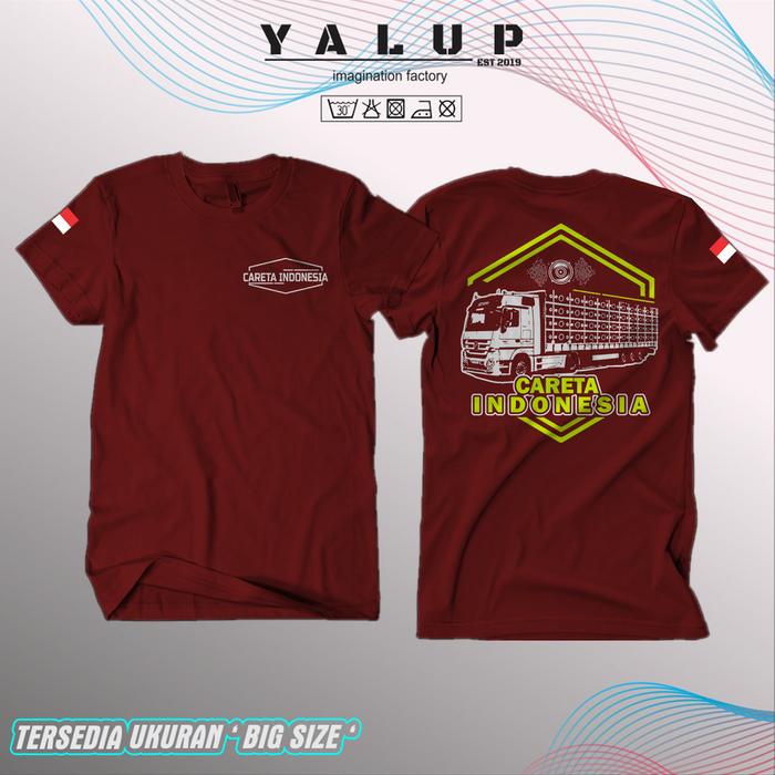 Gambar KAOS CARETA INDONESIA AUDIO SOUNDSYSTEM KAOS BP AUDIO - TRUCK AUDIO - MARUN, L dari YALUP STORE undefined Tokopedia