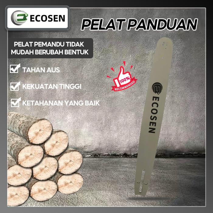 Gambar Avzt - Ecosen Guide Bar Chainsaw Blade Chainsaw Chain 325 Rantai - Bilah panduan, 22” dari Avazut undefined Tokopedia