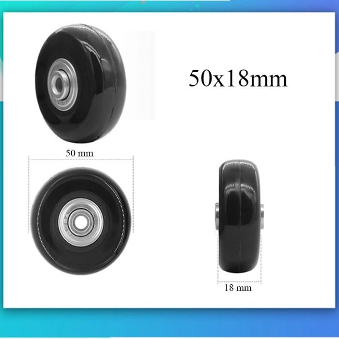 Gambar Roda koper pengganti Karet Luggage replacement Wheel Travel Bag Caster - 50x18 mm dari AkuAda Store undefined Tokopedia