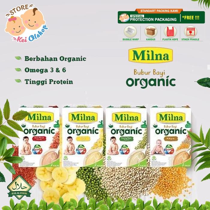 Gambar Milna Organic Bubur Bayi Organic 6+ Bulan 120gr Mpasi Bayi Bubur bayi dari SelaluStok99 undefined Tokopedia