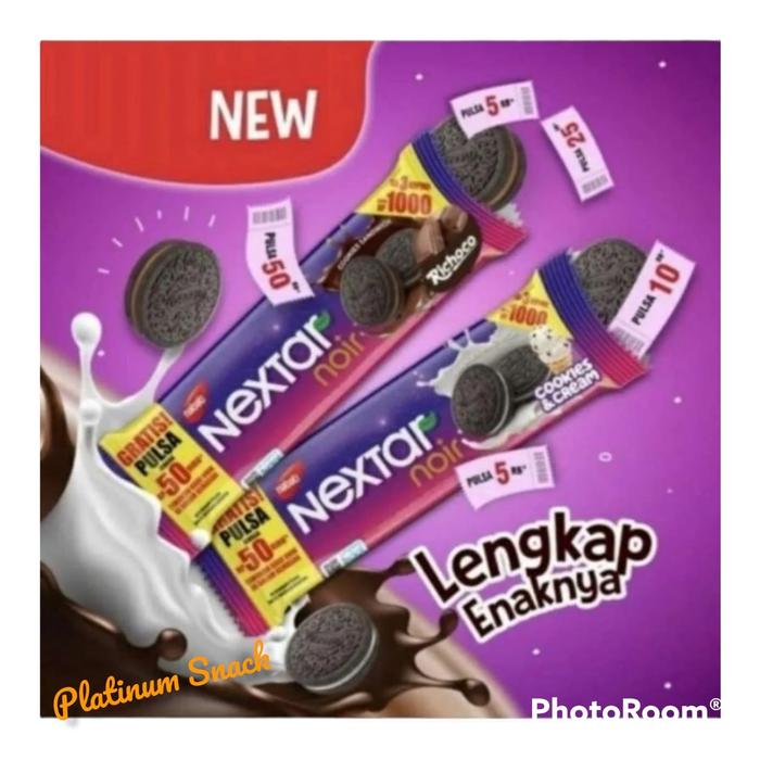 Gambar Nextar Noir Rhicoco | Cookies & Cream | 10 Bks @ 22 g | Nabati - Cookies & Cream dari shaiabsbs undefined Tokopedia