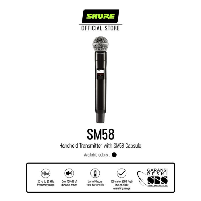 Gambar Shure QLXD2/SM58 Digital Wireless Microphone dari martis887 undefined Tokopedia