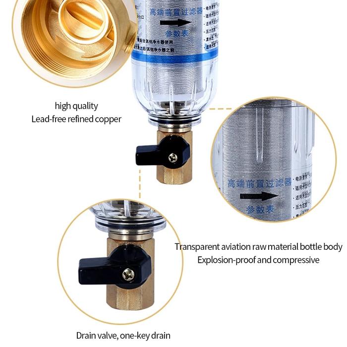 Gambar 40?M High-Efficiency Filtration Pre-Filter Tap Water Household Whole dari rampire undefined Tokopedia