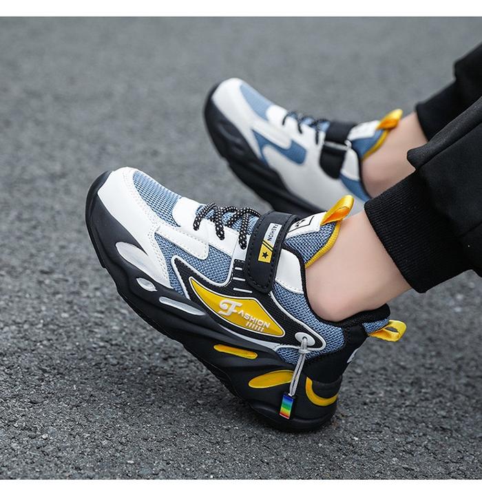 Gambar Sepatu Anak Laki-Laki Sepatu Sneakers Anak Casual - 1876-B.YELLOW, 33 dari Kansacollection_NEW undefined Tokopedia