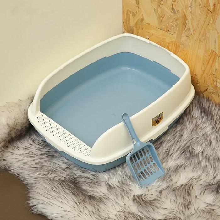 Gambar Pet Supplies Cat Litter Box Semi-Enclosed Anti-Splash Cat Toilet dari ethnize undefined Tokopedia