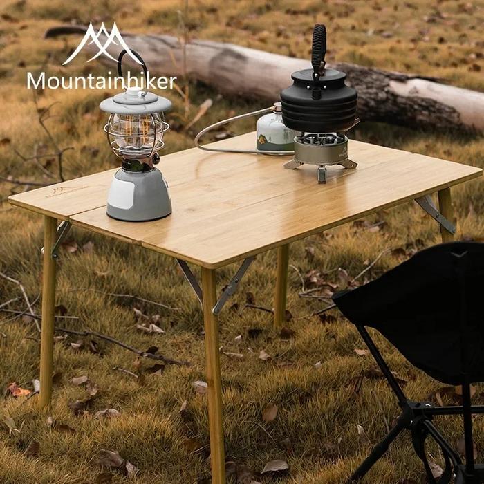 Jual Mounthiker Outdoor Camping Bamboo Folding Table Portable Fast