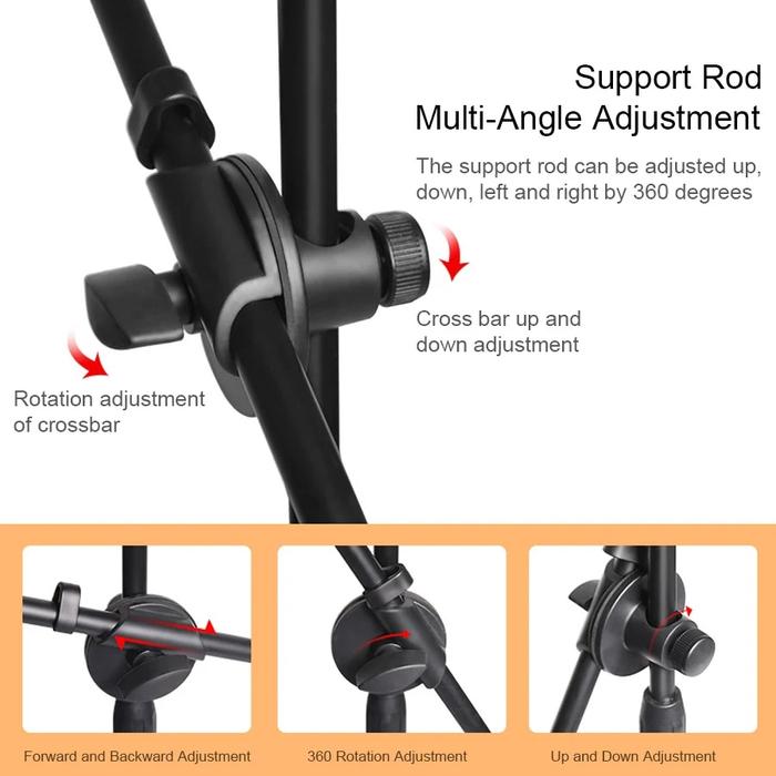 Jual Telescopic Mic Floor Metal Tripod For Flexible Tablet Pc