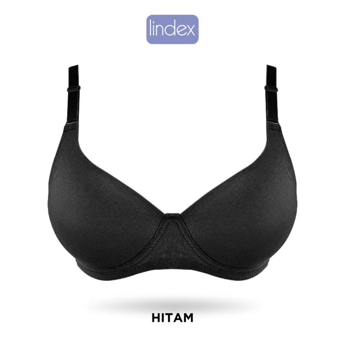 Gambar Lindex Bra Wanita 75 Tanpa kawat Half 3/4 Cup Bahan Nyaman Push Up TOP - Hitam, 38 dari Lindex undefined Tokopedia