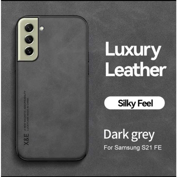 Gambar Cover Ponsel Magnetik Kulit Halus untuk Samsung Galaxy S21 Fe / S20 Fe - Dark Grey, A14 5G dari CCS Mart_NEW undefined Tokopedia