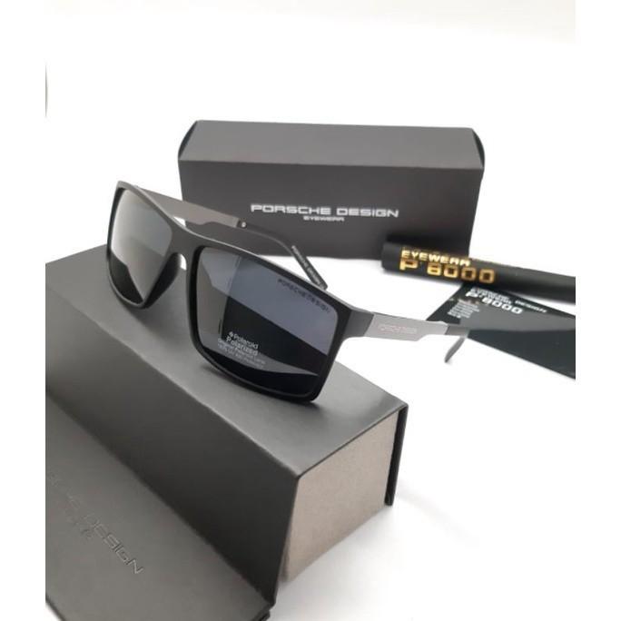 Gambar KACAMATA POLARIZED PRIA SIANG MALAM BISA PORSCHE ANTI SILAU SINAR UV - Hitam dop, kacamata saja dari humanity fashion undefined Tokopedia
