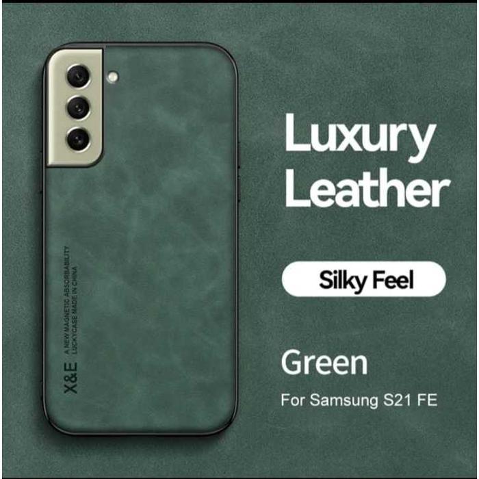 Gambar Cover Ponsel Magnetik Kulit Halus untuk Samsung Galaxy S21 Fe / S20 Fe - Green, A73 dari CCS Mart_NEW undefined Tokopedia
