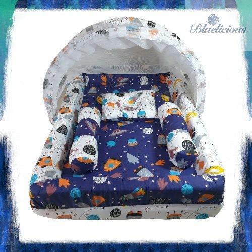 Gambar NEW PRODUCT KASUR BAYI KELAMBU ANAK - SET KOLAM - ROCKET RUANI CELL889 - Biru dari RUANI CELL889 undefined Tokopedia