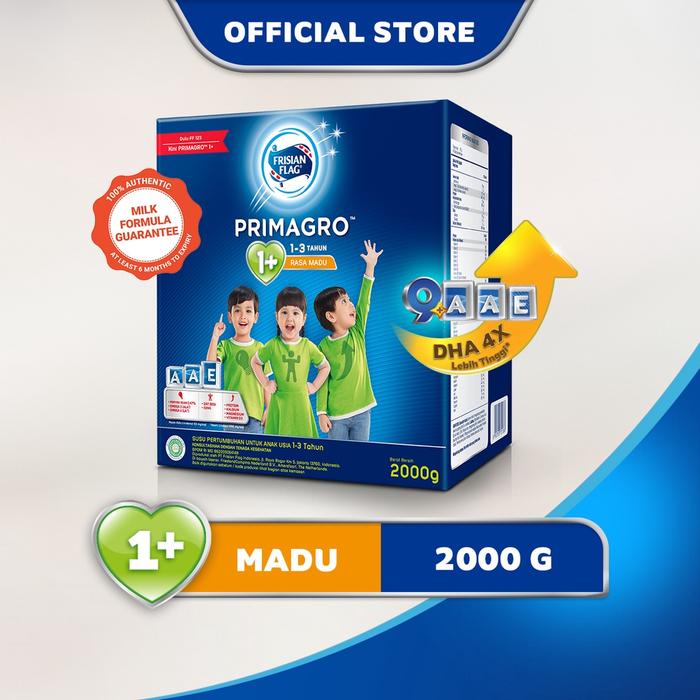 Gambar Frisian Flag Primagro 1+ Madu 2000 gr (1-3 tahun) Susu Formula dari izzorastore undefined Tokopedia