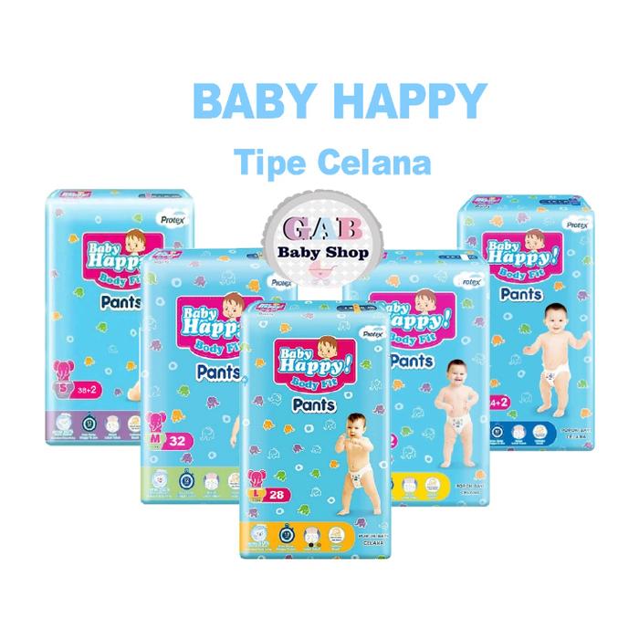 Gambar Baby Happy Pants S 38+2 / M 32 / L 28 / XL 26 / XXL 24 - Popok Bayi - ECER BHP L28 dari adam950 undefined Tokopedia