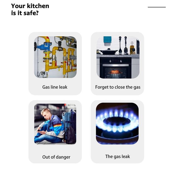 Gambar Tugard Gs21 Wifi Tuya Gas Sensor Alarm System For Home And Kitchen dari reblow undefined Tokopedia