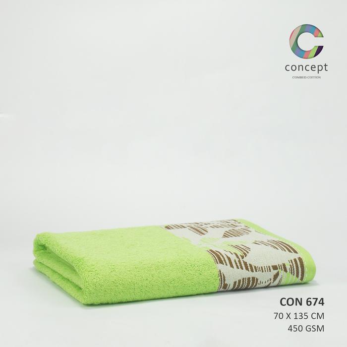 Gambar Handuk Terry Palmer Concept Motif CON 674 Bath Towel 70x135 cm - Green dari PondokHanduk undefined Tokopedia