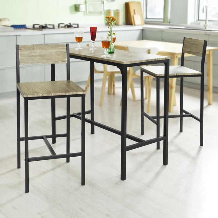 Gambar ( ) SoBuy OGT03 -1 Table And 2 Stools Home Kitchen Restaurant Dining dari PearlovaShop undefined Tokopedia